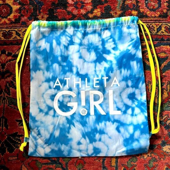 Athleta Girl Tie Dye Drawstring Backpack Bag - Picture 1 of 3